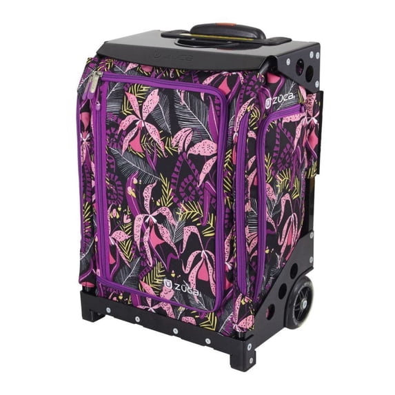 Zuca Navigator TSA-Compliant Carry-On Luggage with 41-Inch Telescoping Handle and 4-Inch Polyurethane Wheels (Wild Orchid with Black Frame)