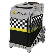 Zuca Sk8ter Block Sport Insert Bag and Gray Frame with Flashing Wheels