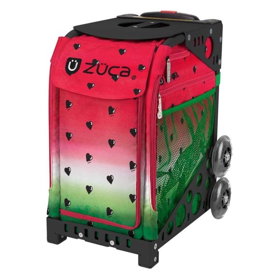 Zuca Sport Frame for Sport Insert Bags (Black) Bundle with Zuca Removable Hand Washable Sport Insert Bag with Water-Resistant 600D Polyester (Watermelon Dew) (2 Items)