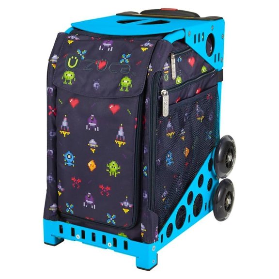 Zuca Sport Frame for Sport Insert Bags (Blue) Bundle with Zuca Removable Pixel Play Hand Washable Insert with Water-Resistant 600D Polyester (2 Items)