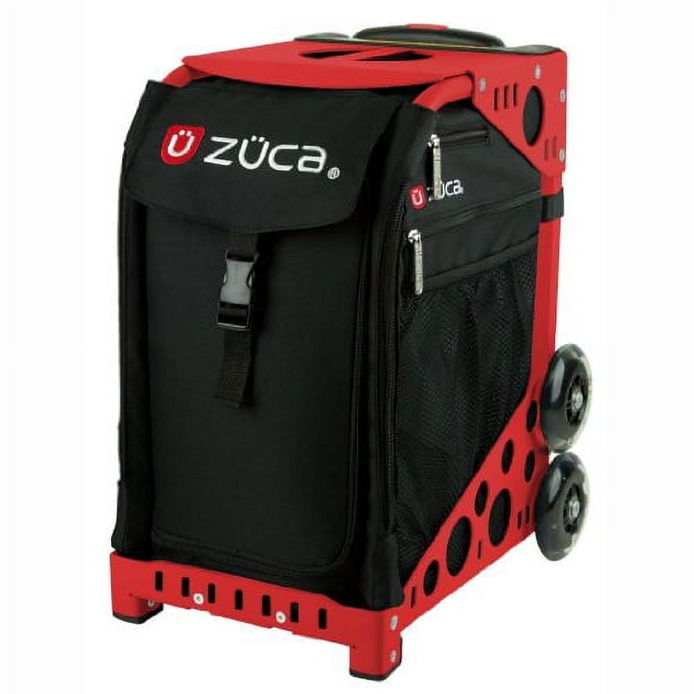 Zuca Sport Insert Bag, Obsidian(Black w/Red & White Log Embroid) w