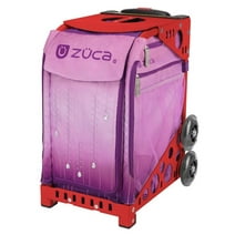 Zuca Velvet Rain Sport Bag and Red Frame with Flashing Wheels