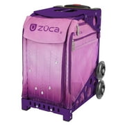 Zuca Velvet Rain Sport Insert Bag and Purple Frame with Flashing Wheels