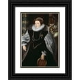 thumbnail image 1 of Zuccari, Federico 23x32 Black Ornate Wood Framed with Double Matting Museum Art Print Titled - Queen Elizabeth of England, 1 of 4
