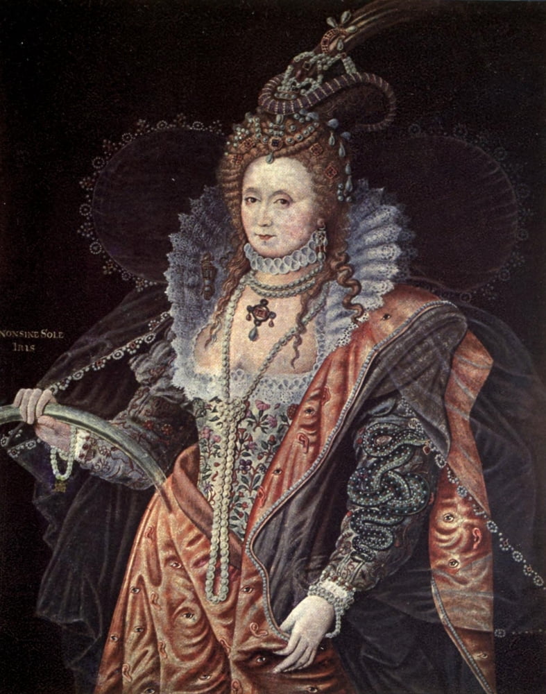 Zucchero Cassells History of England 1909 Elizabeth I Canvas Art - Zucchero (18 x 24)