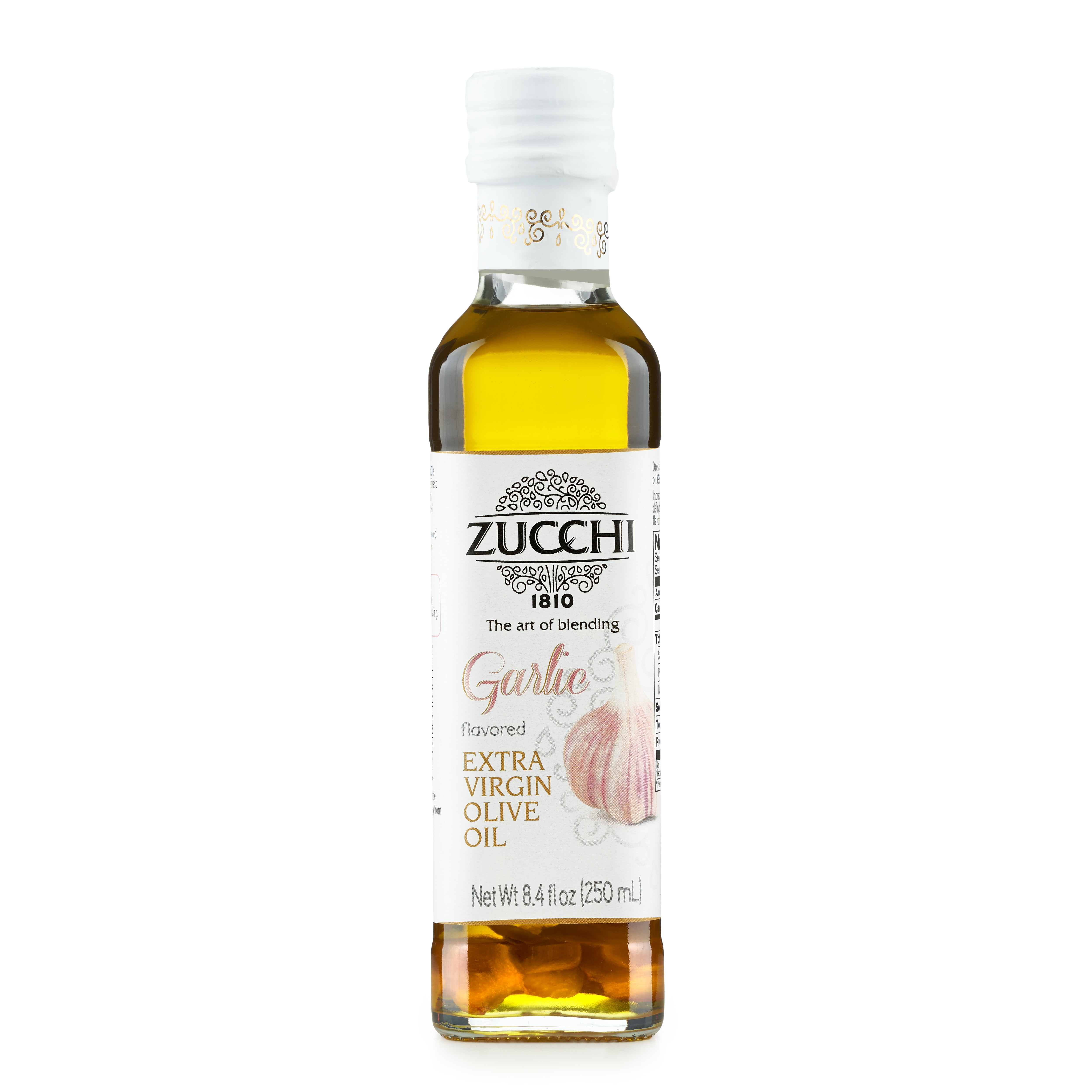 Zucchi Garlic Infused Extra Virgin Olive Oil (8,4 Fl Oz), Made in Italy
