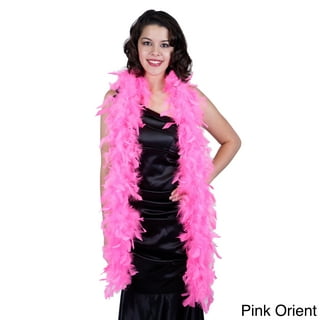 Zucker Heavy Weight Chandelle Feather Boa Solid Colors - Pink Orient