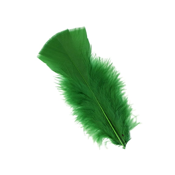 Zucker Feather Products Loose Turkey Flats Dyed Feathers - 4-6" - Kelly