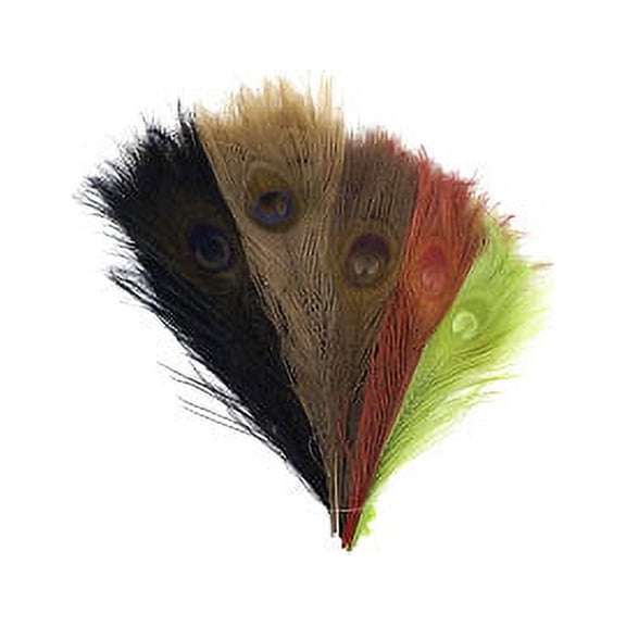 Zucker Feather Products Peacock Tail Eyes Bleached Mix - Vintage