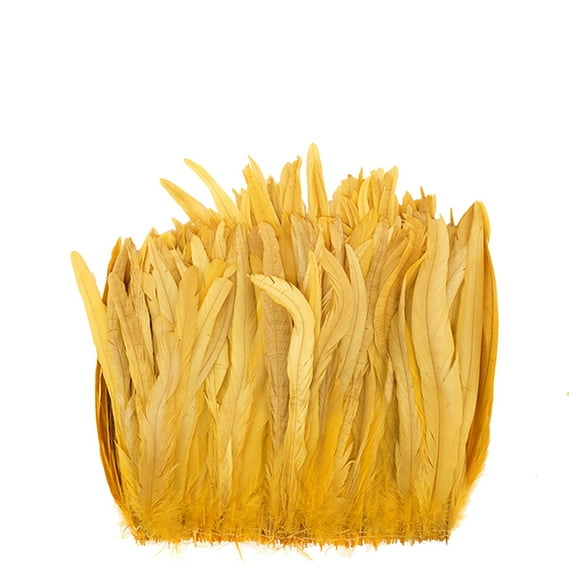 Zucker Feather Products Rooster Coque Tails Feathers Bleach Dyed 11-14" - Gold