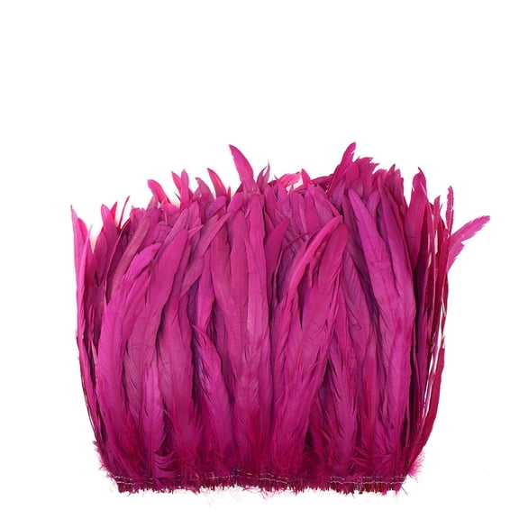 Zucker Feather Products Rooster Coque Tails Feathers Bleach Dyed 11-14" - Shocking Pink