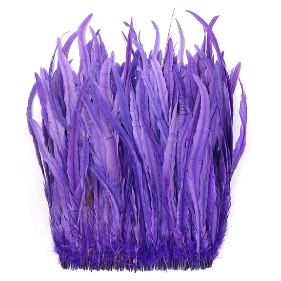 Zucker Feather Products Rooster Coque Tails Feathers Bleach Dyed - 15-18" - Fluorescent Lilac
