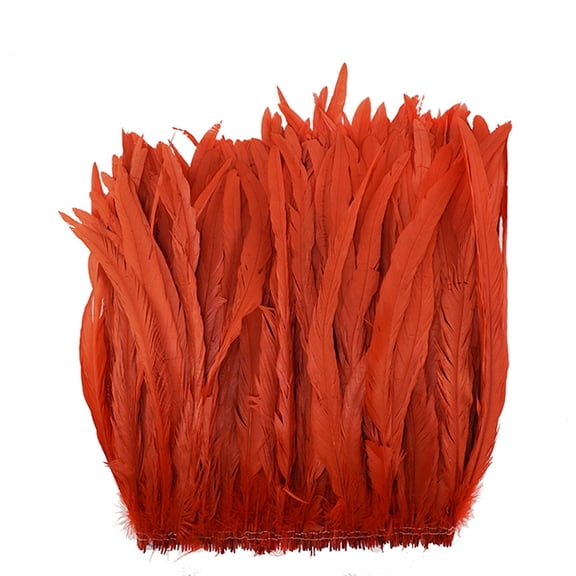Zucker Feather Products Rooster Coque Tails Feathers Bleach Dyed - 15-18" - Red
