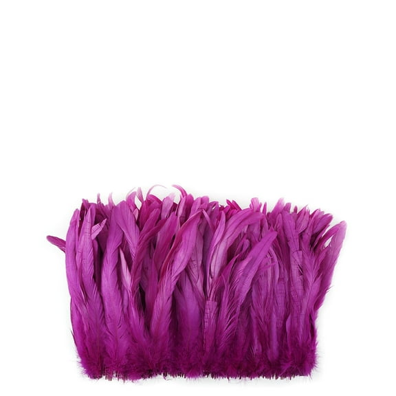 Zucker Feather Products Rooster Coque Tails Feathers Bleach Dyed 7-10" - Very Berry