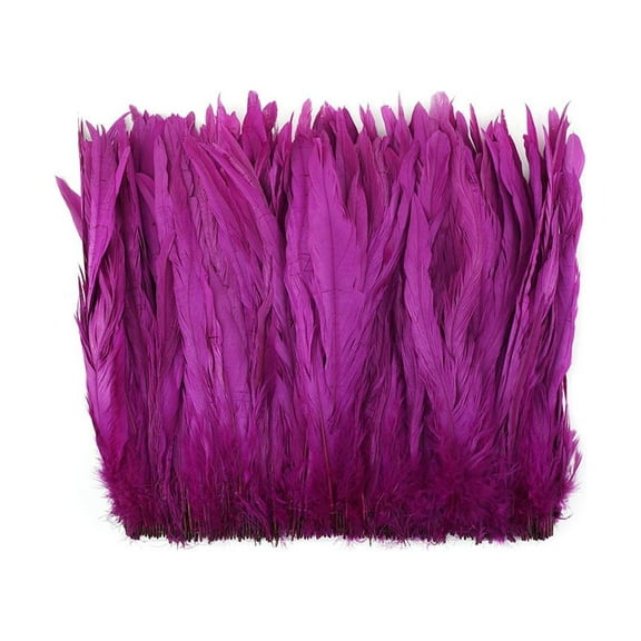 Zucker Feather Products Rooster Coque Tails Feathers Bleach Dyed 9-12" - Very Berry