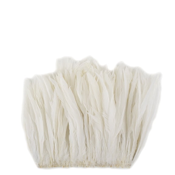 Zucker Feather Products Rooster Coque Tails Feathers Dyed over White 11-14" - White