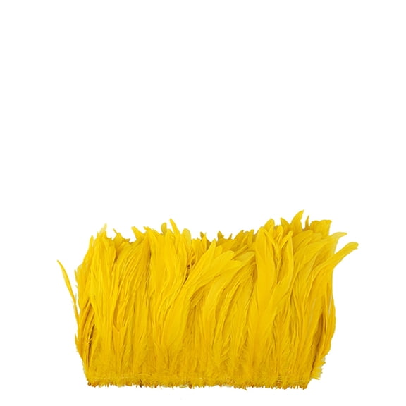 Zucker Feather Products Rooster Coque Tails Feathers Dyed over White 7-10" - Gold