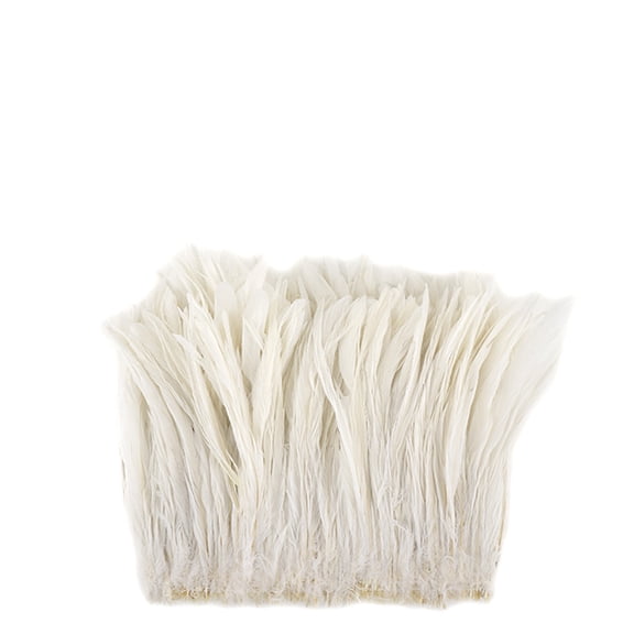 Zucker Feather Products Rooster Coque Tails Feathers Dyed over White 9-12" - White