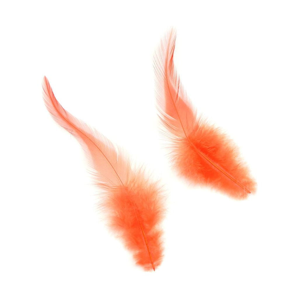 Rooster Saddle White Dyed White Feather | Buy Craft Feathers