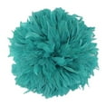 thumbnail image 1 of Zucker Feather Products Strung Rooster Ginger Schlappen Feathers - 4-6" x 1 yd - Aquamarine, 1 of 2
