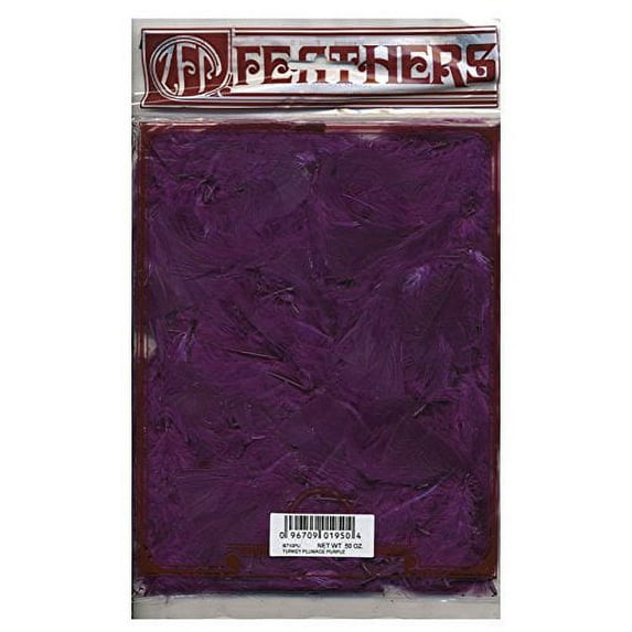 Zucker Feather (TM) - Loose Turkey Plumage Dyed - Purple