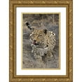 thumbnail image 1 of Zuckerman, Jim 13x18 Gold Ornate Wood Framed with Double Matting Museum Art Print Titled - South Africa, Crouching leopard, 1 of 4