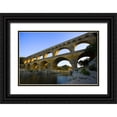 thumbnail image 1 of Zuckerman, Jim 14x11 Black Ornate Wood Framed with Double Matting Museum Art Print Titled - France, Avignon The Pont du Gard Roman aqueduct, 1 of 4