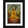 thumbnail image 1 of Zuckerman, Jim 17x24 Black Ornate Wood Framed with Double Matting Museum Art Print Titled - Myanmar, Yangon Buddha in Shwedagon Temple, 1 of 4