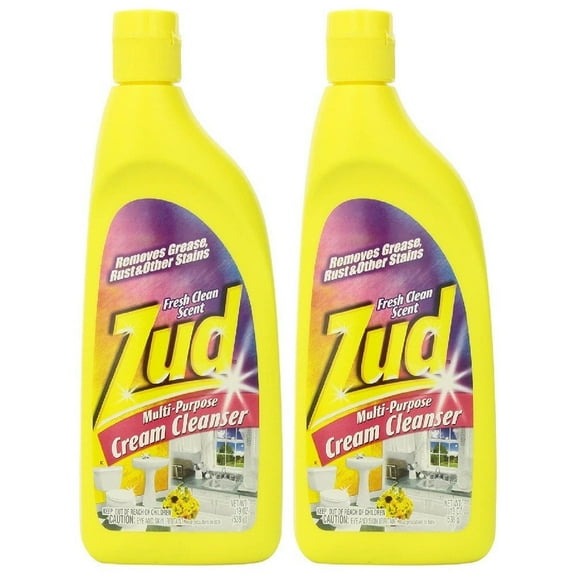 Zud Multi-Purpose Cream Cleanser, Fresh Clean Scent, Pack of 2, 19 Oz. (538 g)