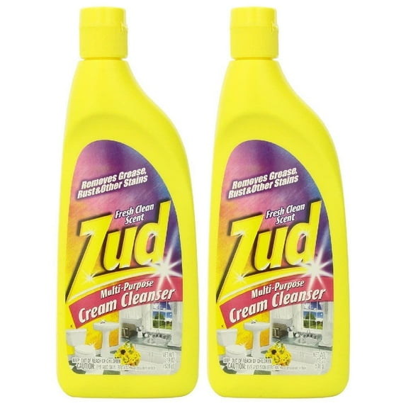 Zud Multi-Purpose Cream Cleanser, Fresh Clean Scent, Pack of 2, 19 Oz. (538 g)