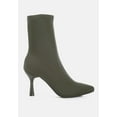 thumbnail image 1 of Zudio Solid Mid Heel Sock Boots, 1 of 10