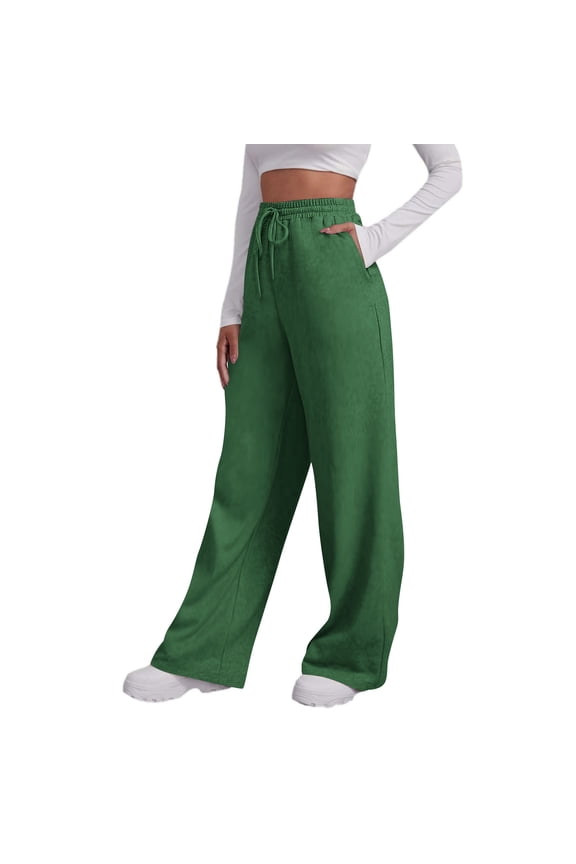 Black Sweatpants Women Wide Leg Sports Pants for Women with Pockets Womens Joggers Sweatpants Womens Pants Elastic Waist Casual My Orders