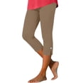 thumbnail image 1 of Zuesphe Capri Leggings for Women Summer Casual Plus Size High Waisted Knee Length Stretchy Pant Workout Yoga Cropped Pants, 1 of 6