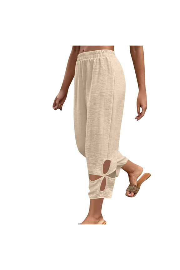 Fashion Pants for Women Summer Capri Pants for Women 2025 Trendy Womens Lounge Pants Long Cargo Pants Women Stretchy High Waisted My Orders