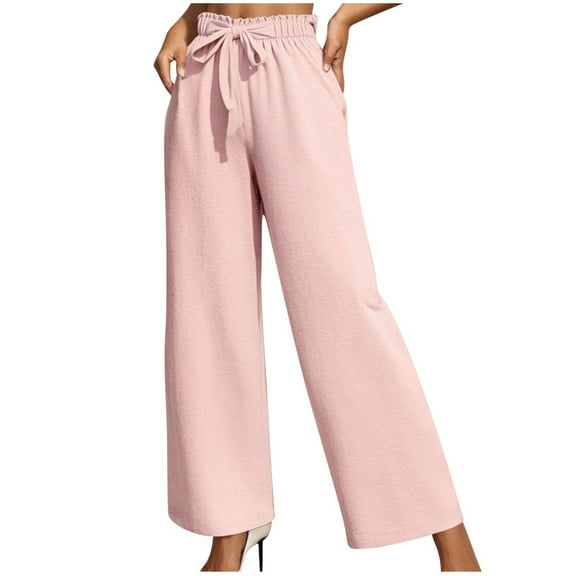 Zuesphe Fashion Pants for Women Trendy Pattern Ladies Capri Pants Pull on Flowy Pants for Women Petite Cargo Pants Women Stretchy Waist