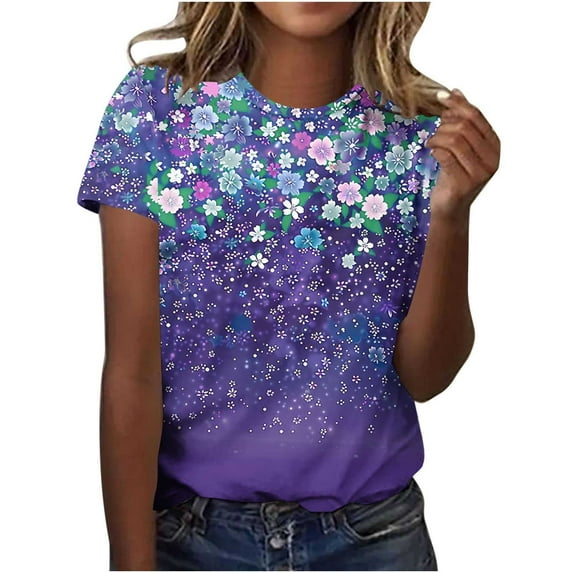 Zuesphe Going Out Tops for Women Plus Size Western Shirts for Women Summer Black Blouses for Women Short Sleeve Tunics for Women 2025 Plus Size 3X