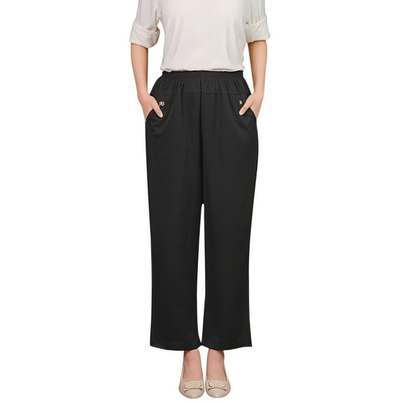 Zuesphe Lounge Pants Women with Pockets Petite Capri Pants for Women with Pockets Flowy Pants for Women Summer Womens Cargo Pants High Waisted Wide Leg My Orders