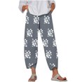 thumbnail image 1 of Zuesphe Lounge Pants Women Women Capri Pants for Summer Plus Size Womens Wide Leg Pants Casual Petite High Waist Cargo Pants Women Wide Leg, 1 of 4
