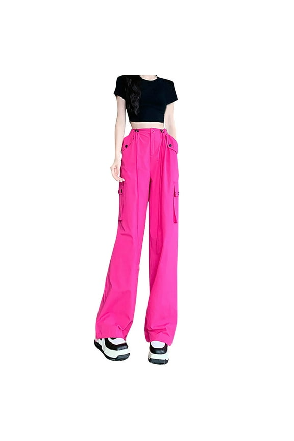 Pants for Women Casual Petite Summer Capri Pants for Women Womens Wide Leg Pants Casual Black Womens Cargo Pants High Waisted Stretchy My Orders