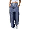 thumbnail image 1 of Zuesphe Pants for Women Casual Petite Women Capri Pants for Summer Cotton Palazzo Pants for Women Casual Plus Size Cargo Pants Women High Waisted Wide Leg My Orders, 1 of 4