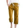 thumbnail image 1 of Zuesphe Pants for Women Trendy Casual Womens Capris Petite Short Length Womens Lounge Pants Wide Leg Cargo Pants Women Baggy High Waisted, 1 of 5