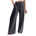 thumbnail image 1 of Zuesphe Pants for Women Work Casual Capri Pants for Women Plus Size with Pockets Palazzo Pants for Women Black Cargo Pants Women Plus Size Stretch, 1 of 4
