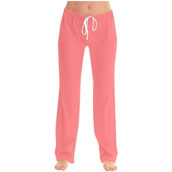 Zuesphe Pants for Women Casual Elastic Waist Ladies Capri Pants Womens Lounge Pants Tall Length Cargo Pants Women Tall Long