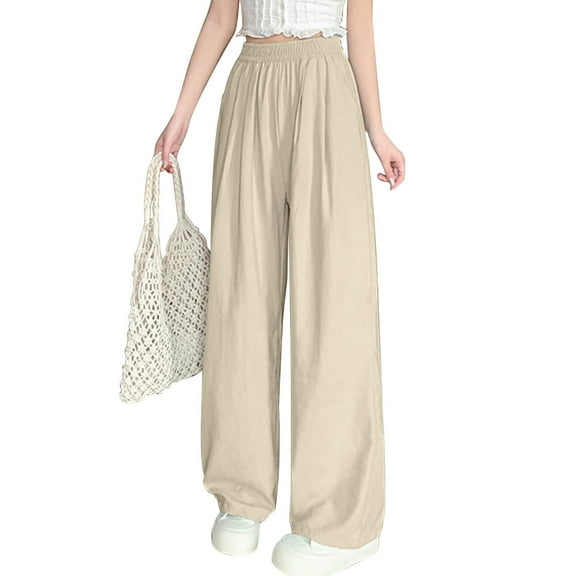 Zuesphe Pants for Women with Pockets Ladies Capri Pants with Pockets Palazzo Pants for Women Plus Size 5x High Waist Cargo Pants Women Wide My Orders