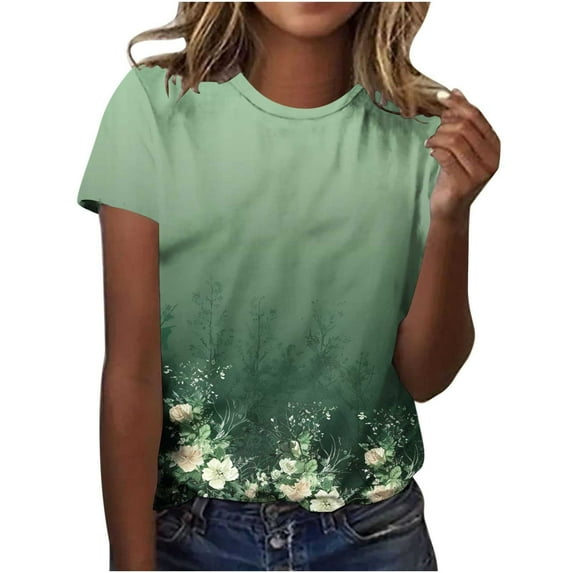 Zuesphe Plus Size Summer Tops for Women 2X Shirts for Women Over 60 Short Sleeve Blouses for Women Professional Basic Tees for Women Plus