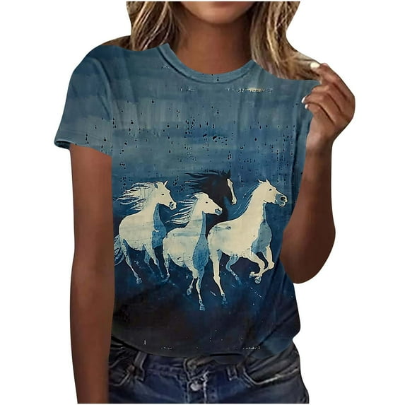 Zuesphe Plus Size Tops for Women Summer Dressy Western Shirts for Women Black Womens Blouses Dressy Casual Summer Vintage Tees for Women Plus