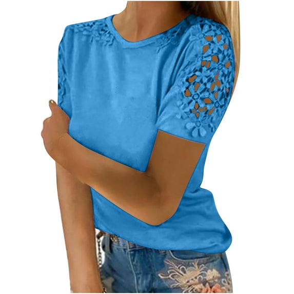 Zuesphe Short Sleeve Summer Tops for Women Fashion Button Down Shirts for Women Plus Dressy Blouses for Women Plus Crop Tops for Women Loose Fit
