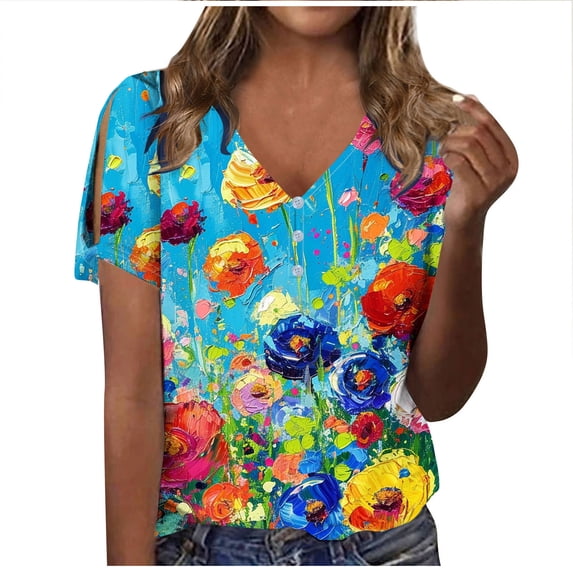Zuesphe Short Sleeve Summer Tops for Women Fashion Workout Shirts Women Cropped Womens Blouses Short Sleeve Tall Summer Tank Tops for Women