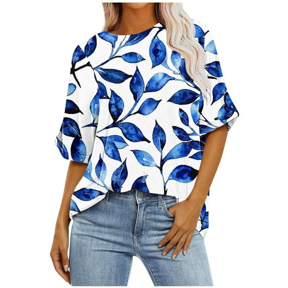 Zuesphe Summer Tops for Women Over 40 Womens Shirts Casual Dressy Short Sleeve Blouses for Women Professional Vintage Tees for Women