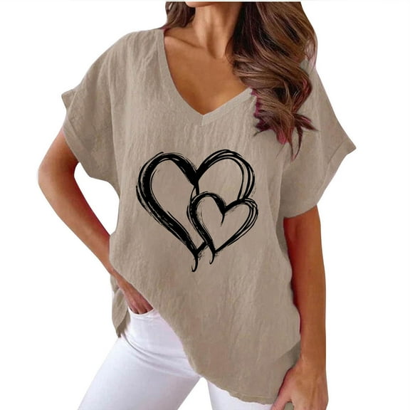 Zuesphe Spring Tops for Women 2025 Trendy Plus Size Shirts for Women Trendy Cotton Peasant Blouses for Women Plus Size Tunic Tops for Women Dressy